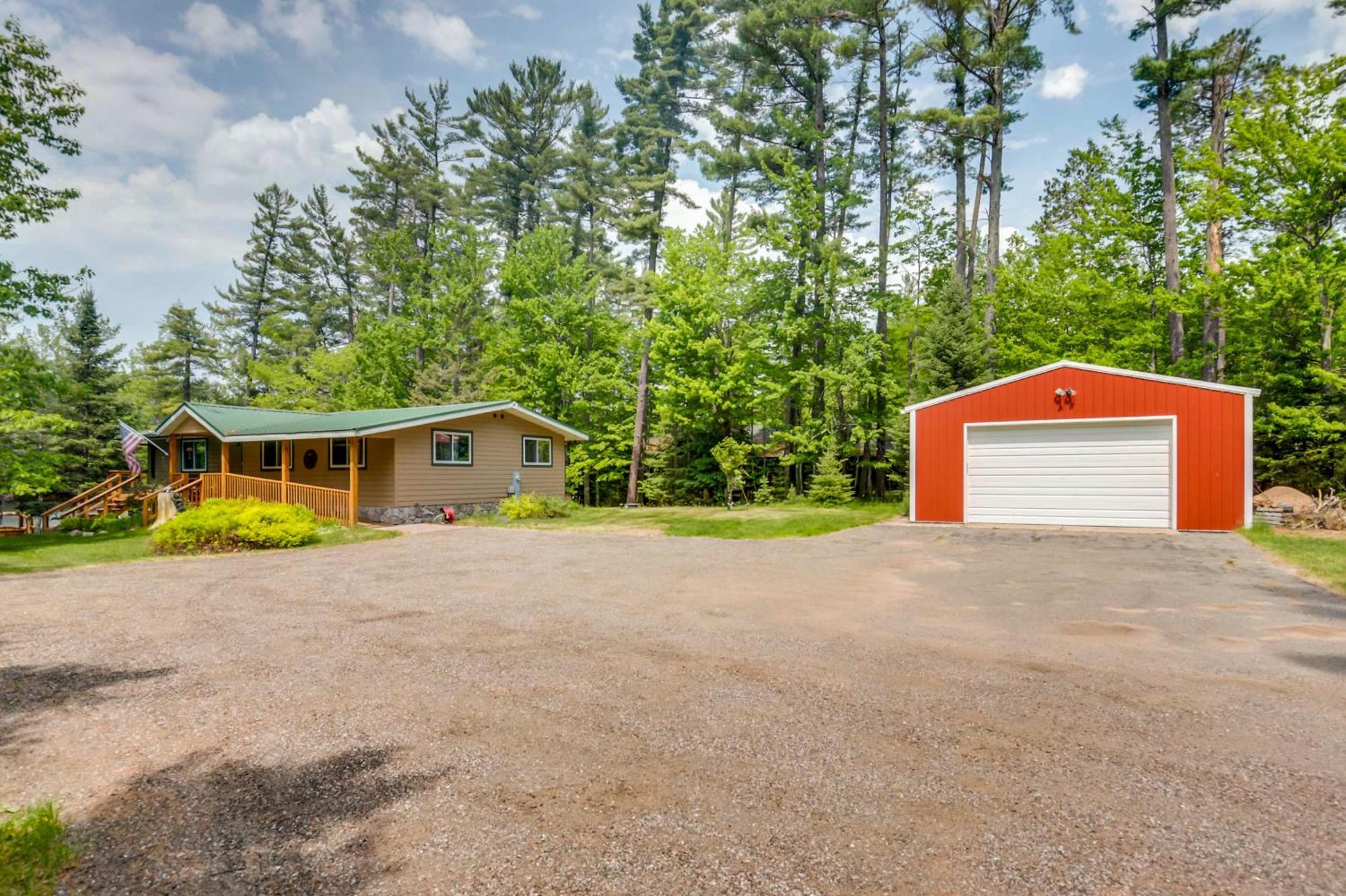 Waterfront Eagle River Home With Dock And Fire Pit! Exterior photo