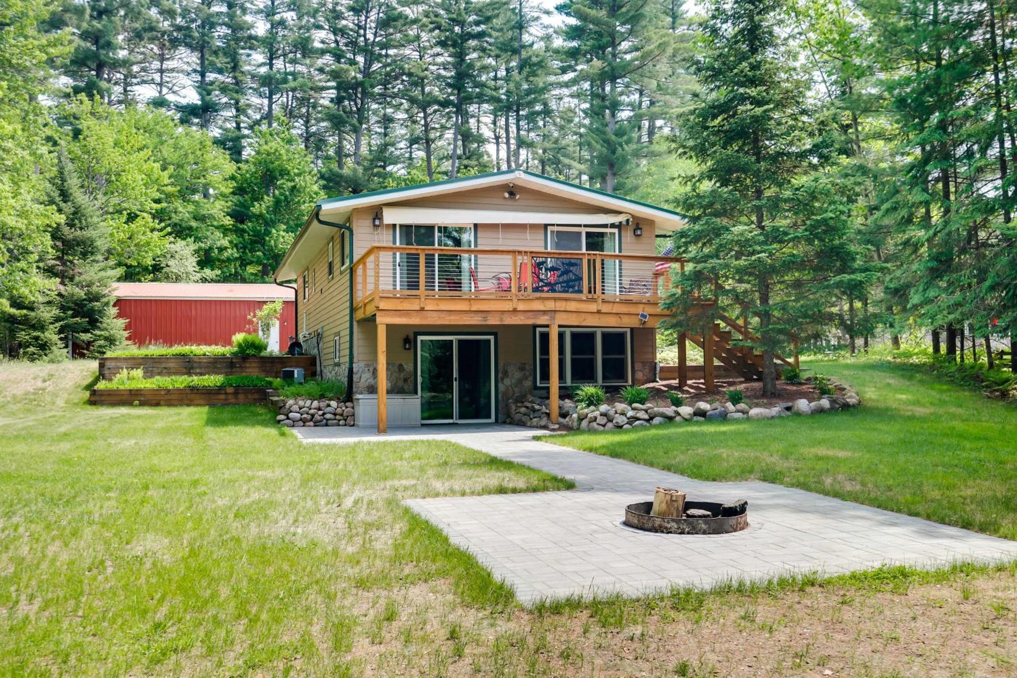 Waterfront Eagle River Home With Dock And Fire Pit! Exterior photo